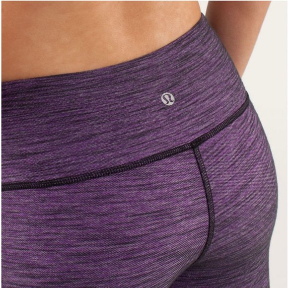 Lululemon Wunder Under Pant *Denim Reversible Slub Denim Tender Violet 6 - Picture 5 of 16